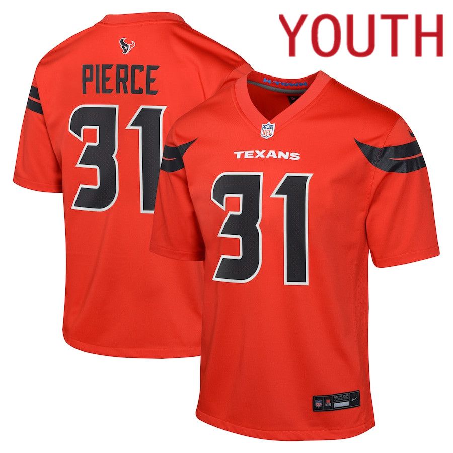 Youth Houston Texans #31 Dameon Pierce Nike Red Alternate Game NFL Jersey